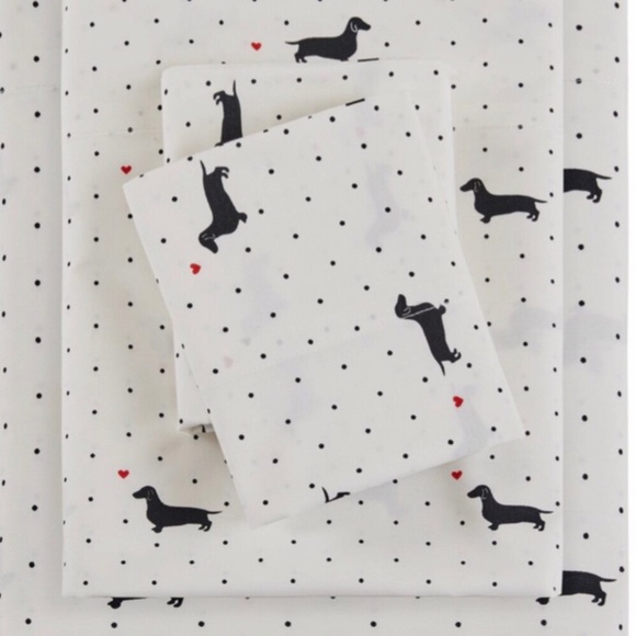 HipStyle Dachshund Weiner Dog Dot Queen Sheets - Picture 5 of 8